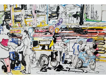 Bangkok - Canvas Painting by NOVOCUADRO ART COMPANY - view 2